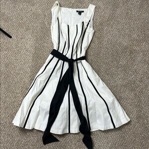 White House Black Market Monochrome Dress